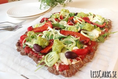 Meatza lchf pizza