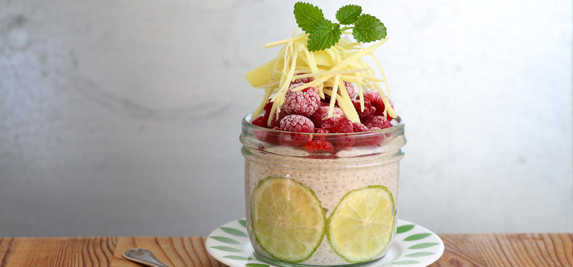 Chiapudding med ingefära