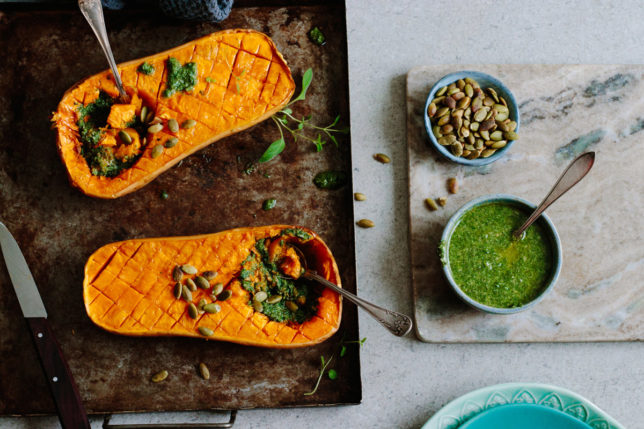 Pumpa med pesto – enkelt tillbehör till det mesta! Pumpa med pesto – enkelt tillbehör till det mesta!
