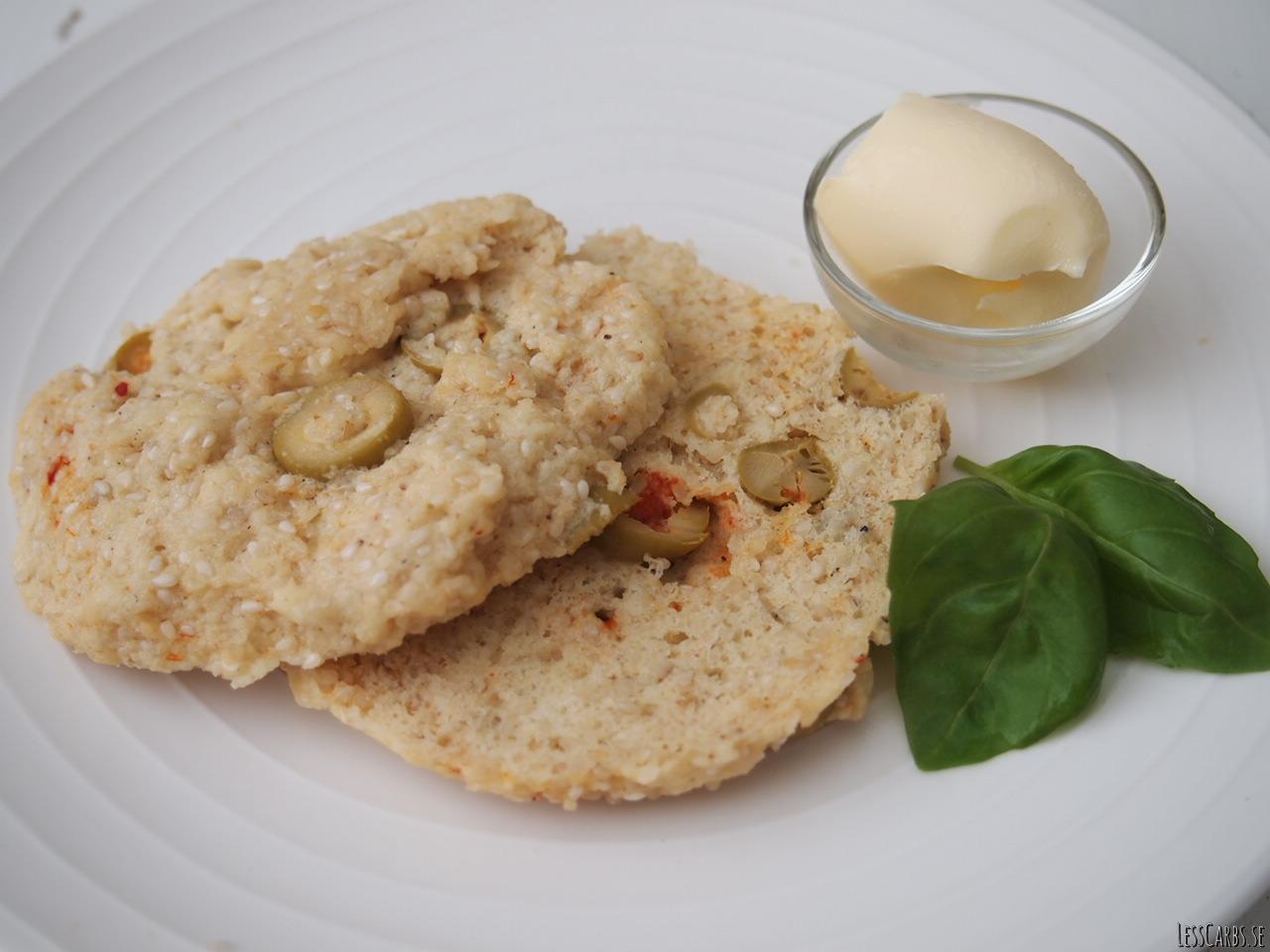 Microbröd med oliver LCHF – Glutenfritt bröd