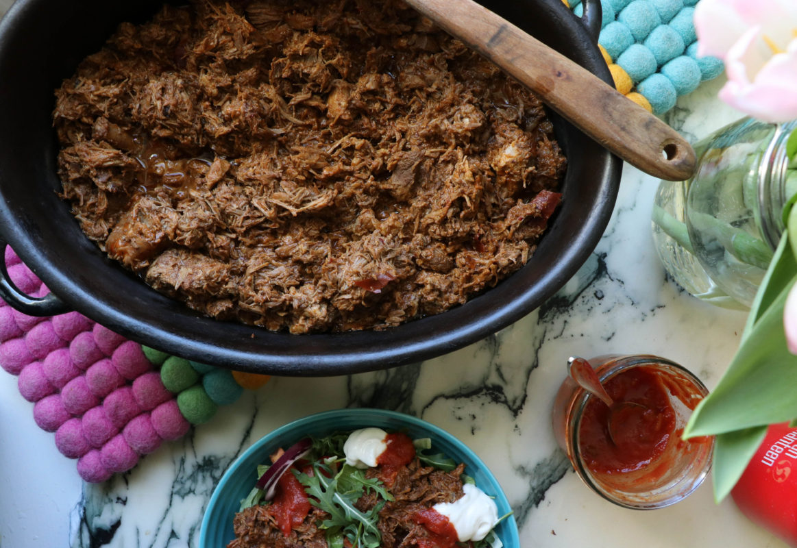 Pulled pork taco Pulled pork taco