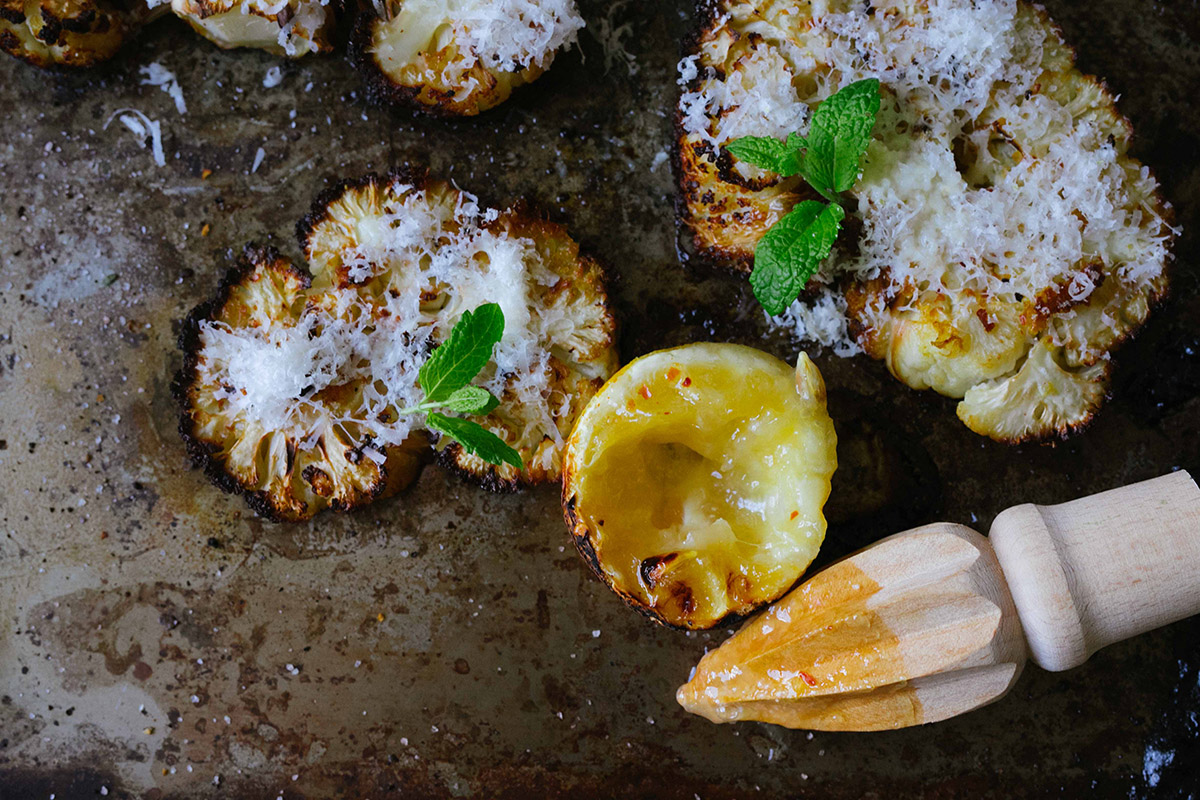 Blomkål med citron och parmesan